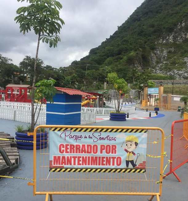 PARQUE DE LAS SONRISAS CERRADO POR MANTENIMIENTO