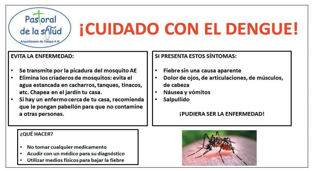 Se une Arquidiócesis de Xalapa a campaña para erradicar el Dengue