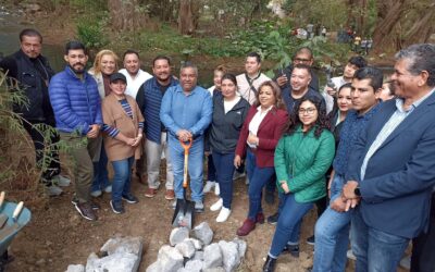 Ponen primera piedra del proyecto de  rehabilitación y restauración de la “Ciudad de los Ahuehuetes”