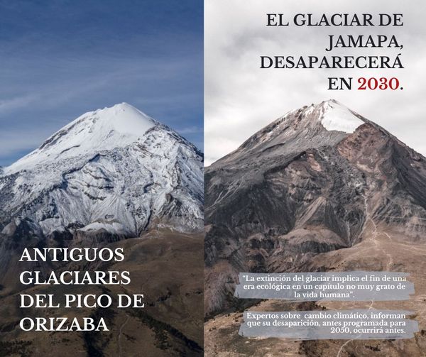 Confirman desaparición del glaciar de Jamapa en 2030